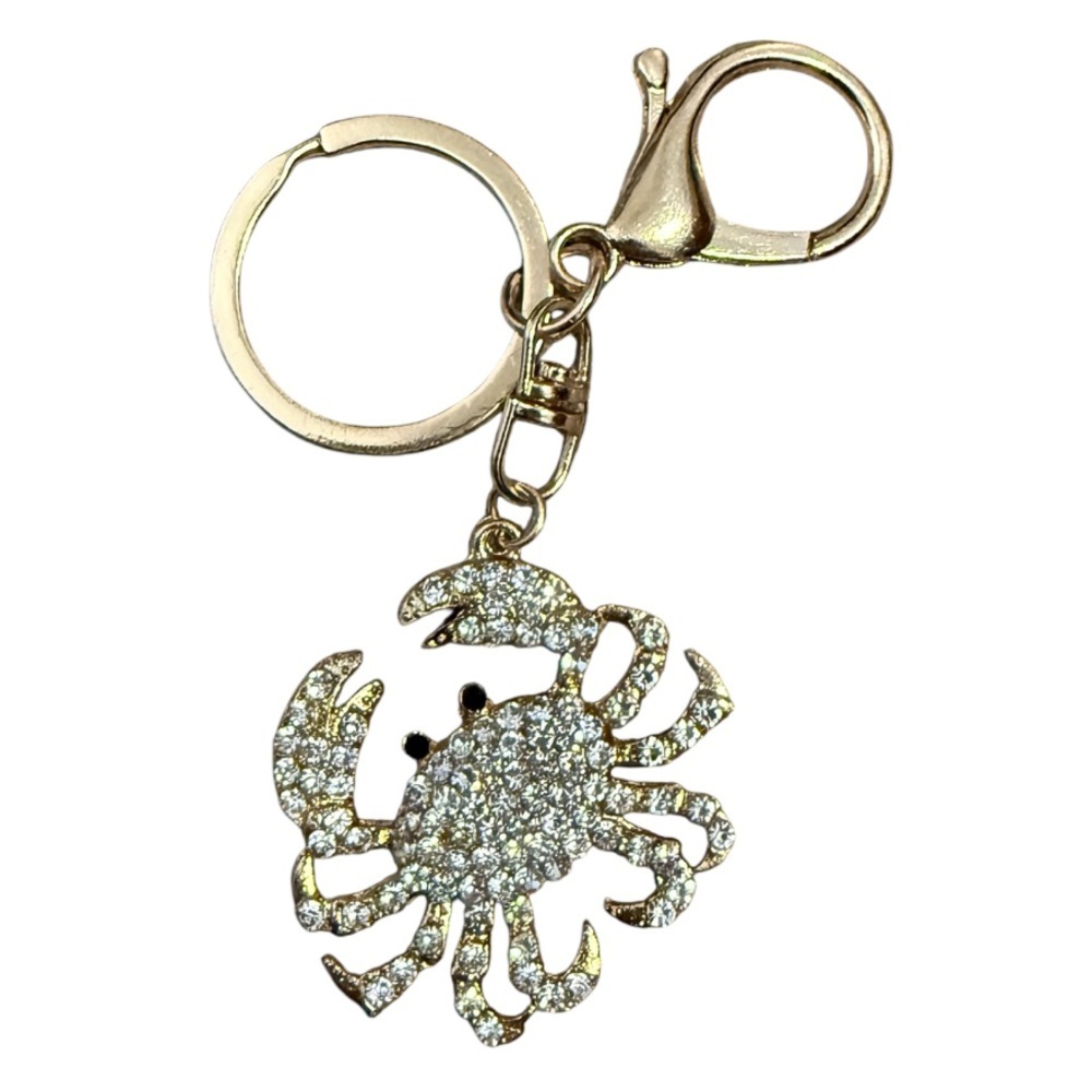 Sparkling Crab Keychainbag charm key card